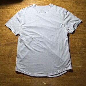 BYLT Drop Cut Short Sleeve Tee Lilac Grey BYLT Blend Curved Hem Mens XL